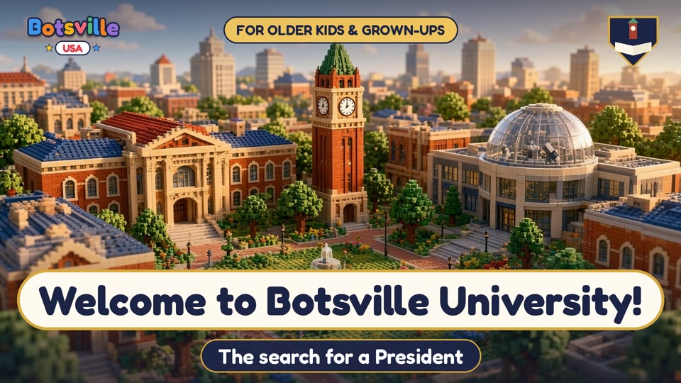 Welcome to Botsville University video poster